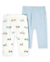 Set 2 Pantalón Carros Azul